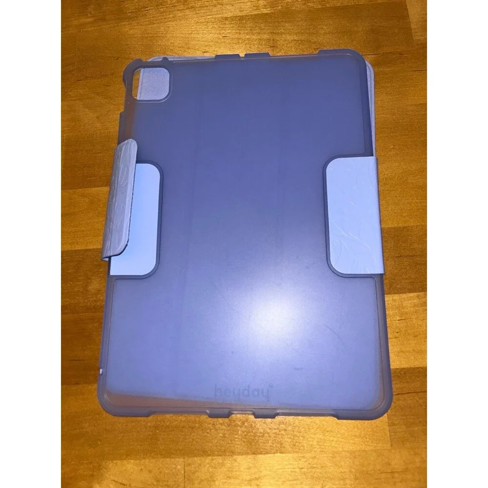 Heyday Brand Periwinkle Blue Debossed iPad Pro 4th Generation Case